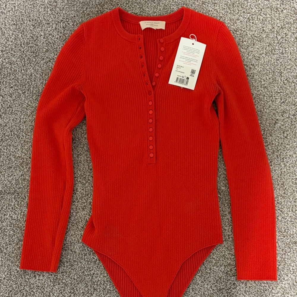Sezane Billy Bodysuit Merino Wool